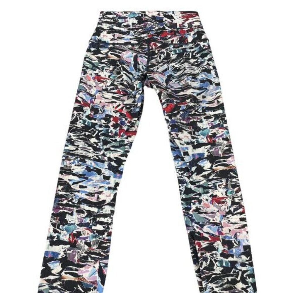 Lululemon Wunder Under Hi-Rise Tight In Culture Clash Multi Black Size 4 - Picture 8 of 11